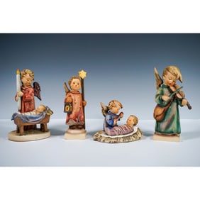 4pc Goebel Hummel Angelic Figurines
