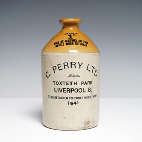 C. Perry Ltd. Stoneware Jug, Liverpool