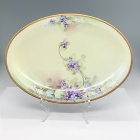 Oval Porcelain Floral Dish