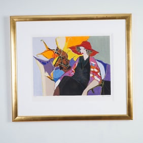 Itzchak Tarkay Limited Edition Silkscreen, Lilac Time, Signed and Numbered