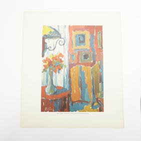 L. Vias Lithograph, Interior, Numbered Edition
