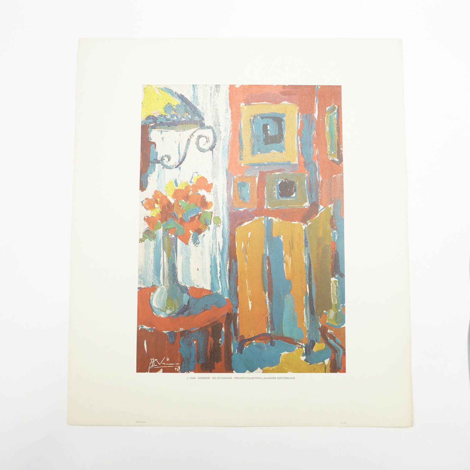 L. Vias Lithograph, Interior, Numbered Edition (1 of 4)