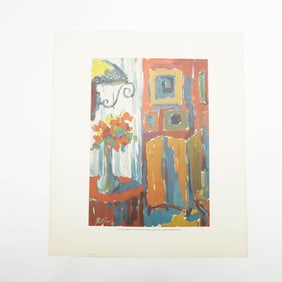 L. Vias Lithograph, Interior, Numbered Edition