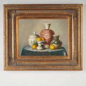Signed Still Life Oil Painting