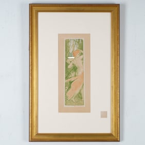 Emile Berchmans, Lithograph & Title Page w/ Editor Seal & COA, Renouveau