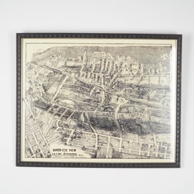H.S. Wyllie, 1910 Bird's-Eye View of Maplewood, NJ