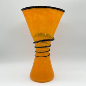Hand-Blown Glass Vase, Eclipse 2011