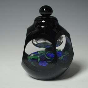 Vandermark Art Glass Bottle with Stopper, Limited Edition