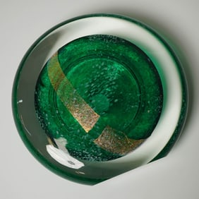 Rollin Karg Art Glass Sculpture, Signed 93
