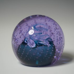 Caithness Art Glass Paperweight Cauldron Scotland
