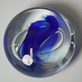 Robert Eickholt Art Glass Paperweight Signed
