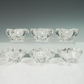 6pc Daum France Crystal Salt Cellars