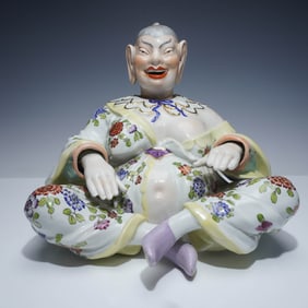 Dresden Nodder Chinese Pagoda Figure