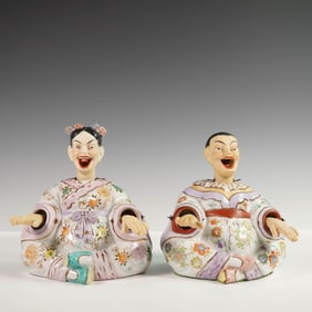 2pc Ardalt Pagoda Nodder Figures