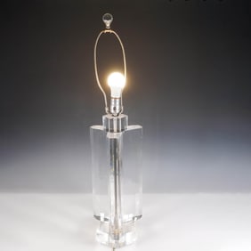 Vintage Lucite Table Lamp