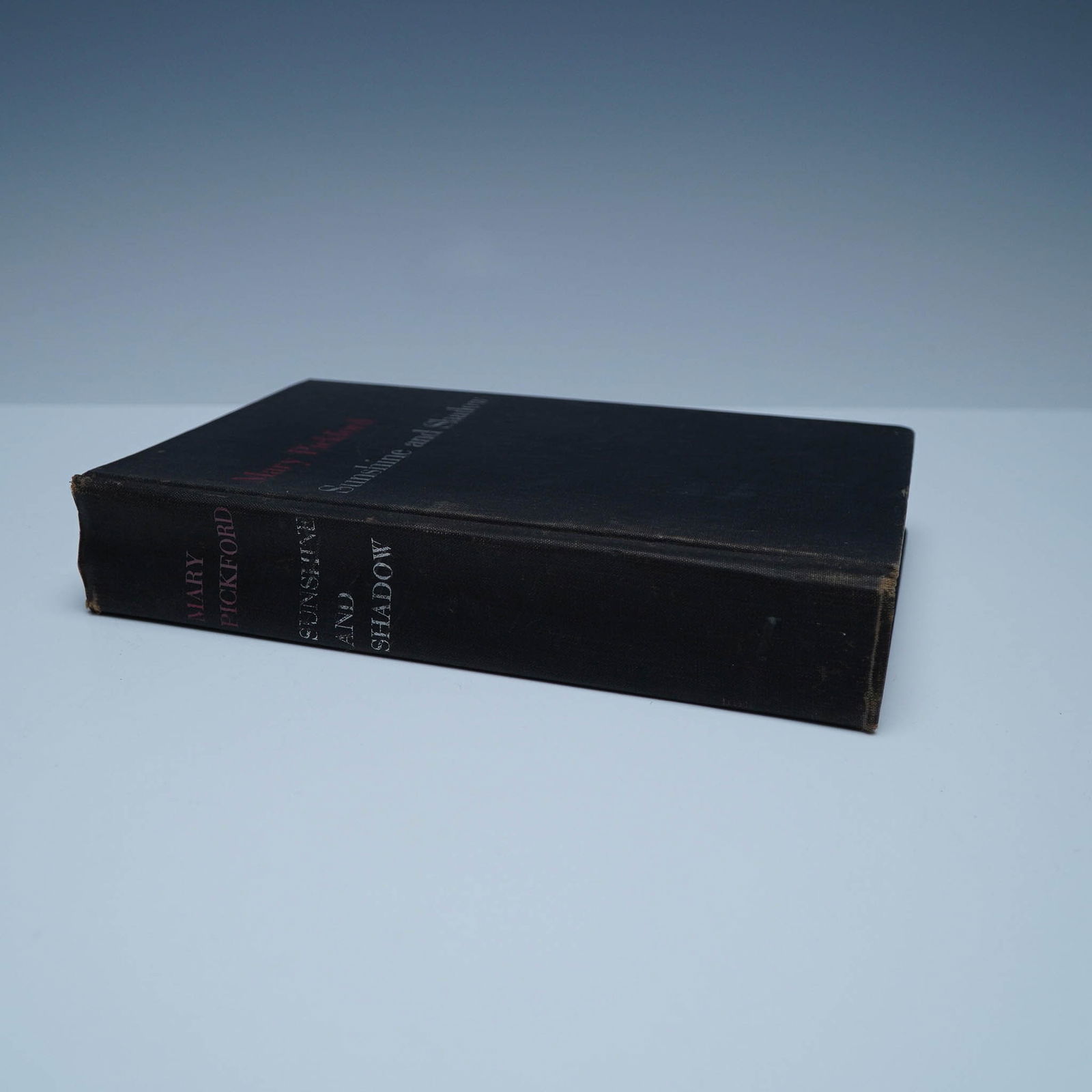 Mary Pickford Sunshine and Shadow First Edition Book, with Ephemera: A first edition copy of Sunshine and Shadow by Mary Pickford, published in 1955 by Doubleday & Company, Garden City, New York. This autobiography of the silent film star, known as "America's Sweethear
