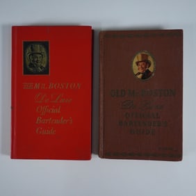 2pc Old Mr. Boston De Luxe Official Bartenders Guide