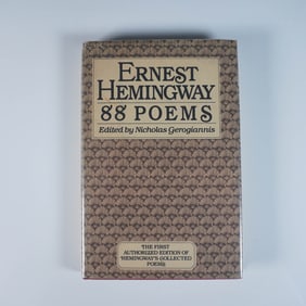 Ernest Hemingway Hardcover Book, 88 Poems