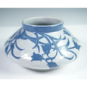 Gustavsberg by Ekberg and Wennerberg Sgraffito Art Deco Vase