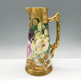 Elite Works Limoges Porcelain Floral Ewer