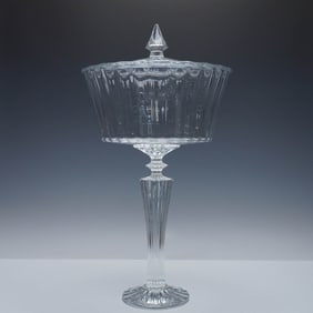 Baccarat Crystal Tall Candy Dish, Mille Nuits