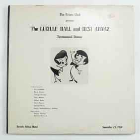 2 LP Vinyl Record Set, Lucille Ball & Desi Arnaz Testimonial Dinner