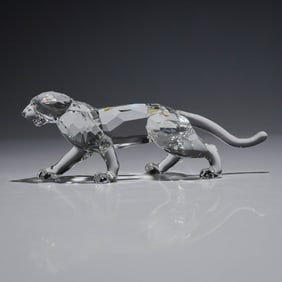 Swarovski Crystal Figurine, Leopard 217903