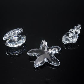 Swarovski Crystal Figurines, Maritime Trio with Original Box