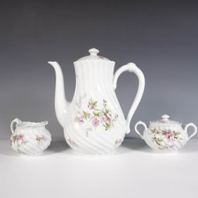 3pc Haviland Limoges Porcelain Coffee Service