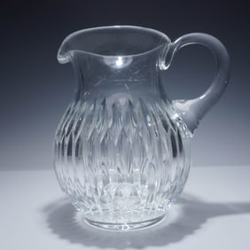Block Crystal Pitcher, Vertical Cut Design