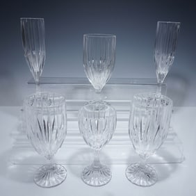 6pc Mikasa Crystal Glasses, Park Lane Pattern