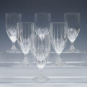 6pc Mikasa Water Iced Tea Goblets, Park lane Design