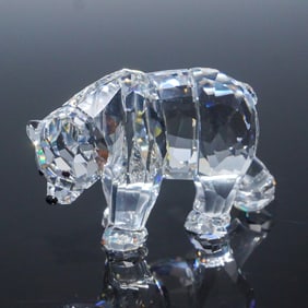 Swarovski Crystal Figurine, Bear Sister SCS