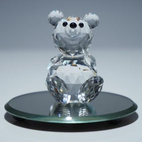 Swarovski Silver Crystal Figurine, Bear
