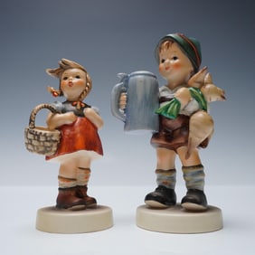 2pc Hummel Goebel Figurines, For Father and Little Shopper