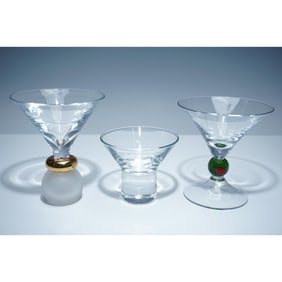 3pc Short-Size Martini Glasses