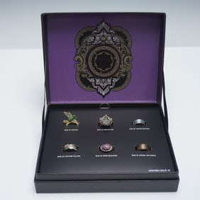 6pc Dungeons and Dragons Adjustable Ring Set