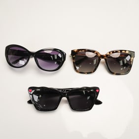 3pc Designer Sunglasses Lot, Michael Kors Betsey Johnson Diff