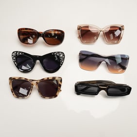 6pc Jessica Simpson, Foster Grant, and Other Women Sunglasses
