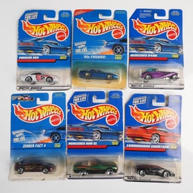 6pc Hot Wheels Die-Cast Car Collection