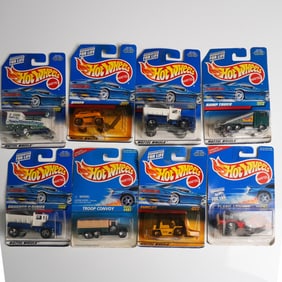 8pc Hot Wheels Construction & Utility Die-Cast Cars