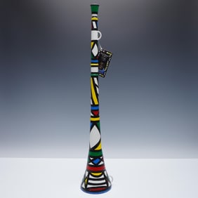 Hand Painted South African Vuvuzela Signed by Lettie