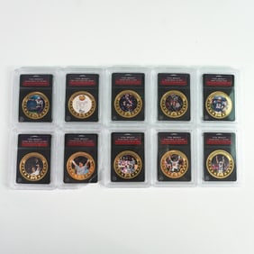 10pc Tom Brady Super Bowl Commemorative Coin Collection