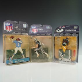 3pc McFarlane Toys NFL Action Figures, Driver, Long, and Moon