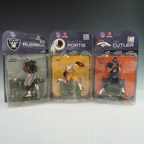 3pc McFarlane Toys NFL Action Figures, Russel Portis and Cutler