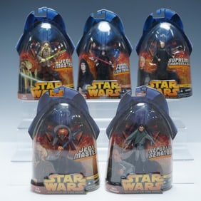 5pc Star Wars Revenge of the Sith Action Figures Group