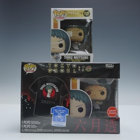 2pc Funko Animation and Tees Tokyo Ghoul:re Figurines, Toru Mutsuki