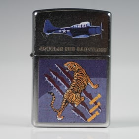 Zippo Lighter Douglas SBD Dauntless with Tiger Nose Art Design