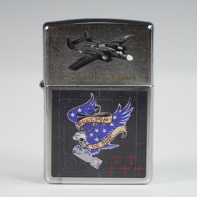 Zippo Lighter USAAF P-38 Lightning Fighter Plane Freedom Design