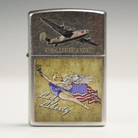 Zippo Lighter, B-24 Liberator Lady Liberty